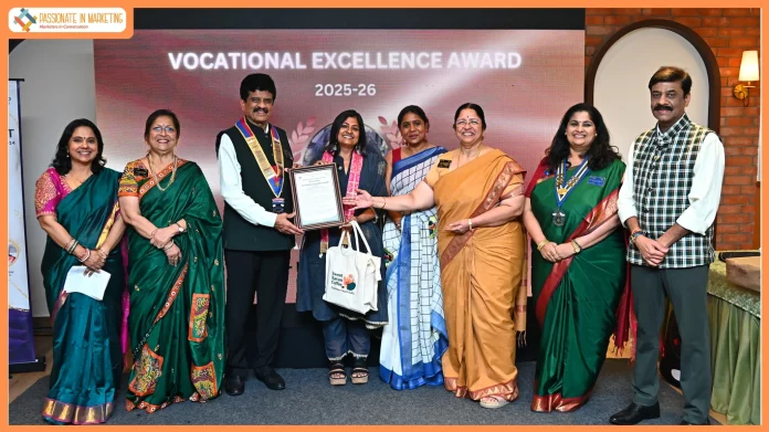 Rotary Club of Chennai Spotlight honors Raaji Naveen with the Vocational Excellence Award in Education at the 2026 Awards.