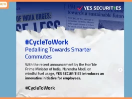 Inspired by PM Modi’s Sustainability Push, YES SECURITIES Launches #CycleToWork Initiative