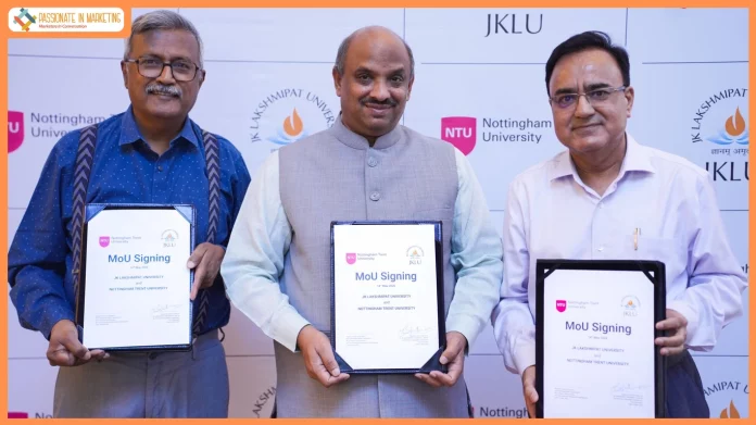 JKLU Partners with Nottingham Trent University to Expand Global Design Education Opportunities