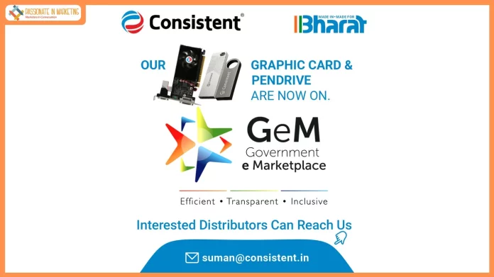 Consistent Graphic Cards & Pen Drives Range Now Available on Government e-Marketplace