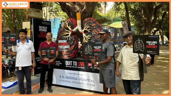 P. D. Hinduja Hospital Marks World No Tobacco Day 2026 With ‘Quit to Live’ Public Installation