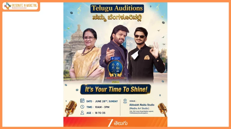 Zee Telugu presents Sa Re Ga Ma Pa - India’s Next Singing Sensation... Bengaluru auditions on June 28th