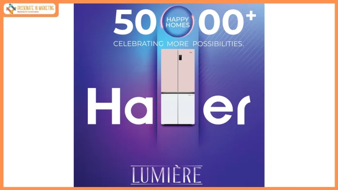 Haier Celebrates One Year of Lumiere 4-Door Side-by-Side Refrigerators in India; Surpasses 50,000 Happy Customers and Introduces Special Anniversary Color Editions