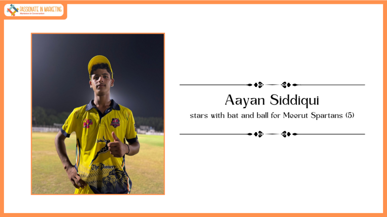 Aayan Siddiqui stars with bat and ball for Meerut Spartans