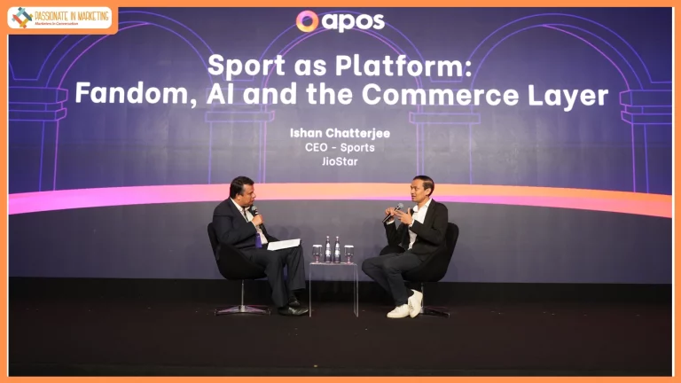 Ishan Chatterjee at APOS 2026: “Very few properties can aggregate audiences at the scale like live sports”