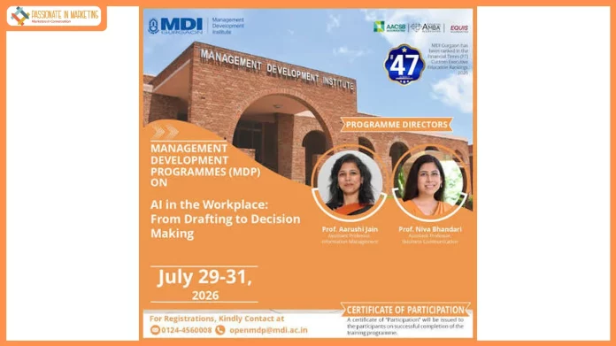 MDI Gurgaon Highlights Executive Development Programmes Focused on Leadership, AI, Communication and Customer Engagement