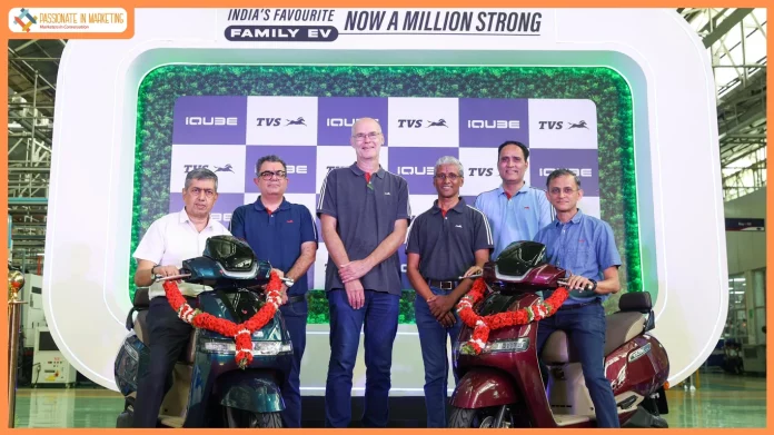 One Millionth TVS iQube Rolled out: Reflects TVS Motor’s Role In Shaping India's EV Transformation