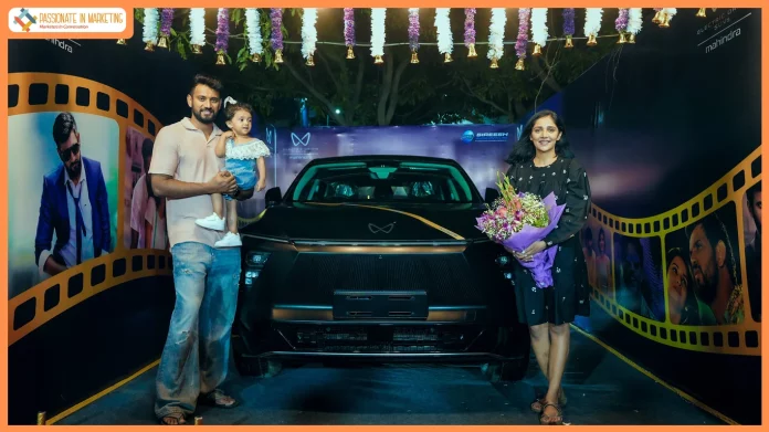 Kannada cinema stars Darling Krishna and Milana Nagaraj take delivery of Mahindra XEV 9e CineLuxe Edition