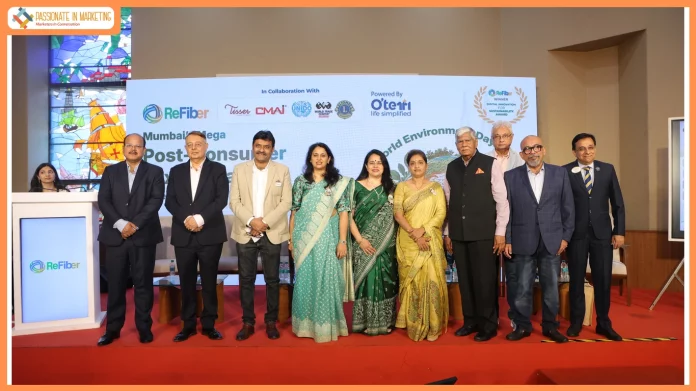 Textile Commissioner Vrunda Desai Launched Mumbai’s Mega Post-Consumer Textile Waste Collection & Upcycling Initiative with ReFiber & OterRi