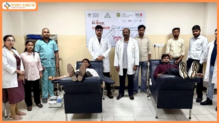 Noida International Institute of Medical Sciences Organized Blood Donation Camp on World Blood Donor Day, Promotes Voluntary Blood Donation Awareness
