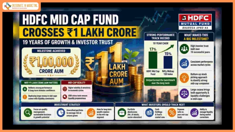 17.13% CAGR Since Inception: HDFC Mid Cap Fund Enters 20th Year with ₹1 Lakh Crore AUM Milestone