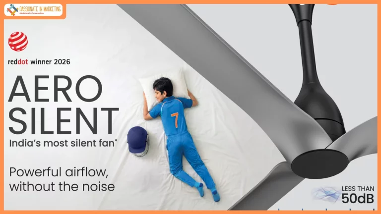 Introducing India’s most silent fan*, Aerosilent by Orient Electric
