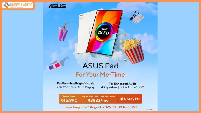 ASUS Announces India Pricing for the ASUS Pad, Segment-First Premium OLED Tablet Starting at INR 45,990
