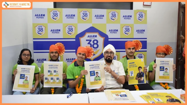 AIR-34 to Raushmit of Allen Classroom Mumbai 4 students from Allen Mumbai in top 1000