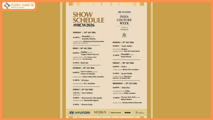 Hyundai Motor India Limited Announces the 19th Edition of Hyundai India Couture Week 2026