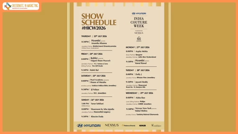 Hyundai Motor India Limited Announces the 19th Edition of Hyundai India Couture Week 2026