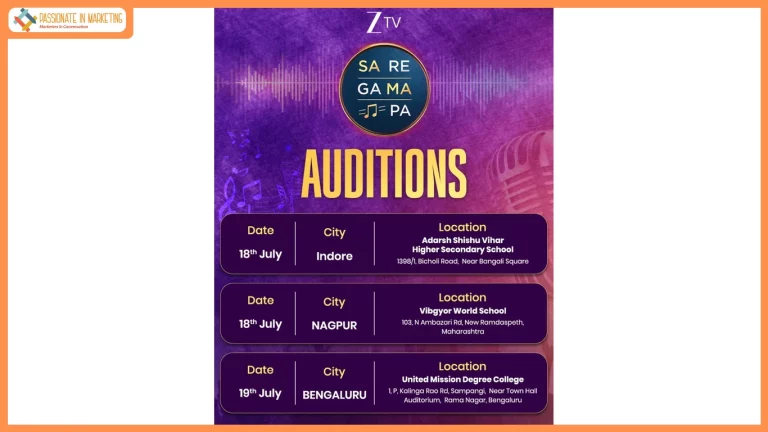 Sa Re Ga Ma Pa Continues Its Nationwide Talent Hunt; Zee TV Announces Third Phase of Auditions in Indore, Nagpur and Bengaluru