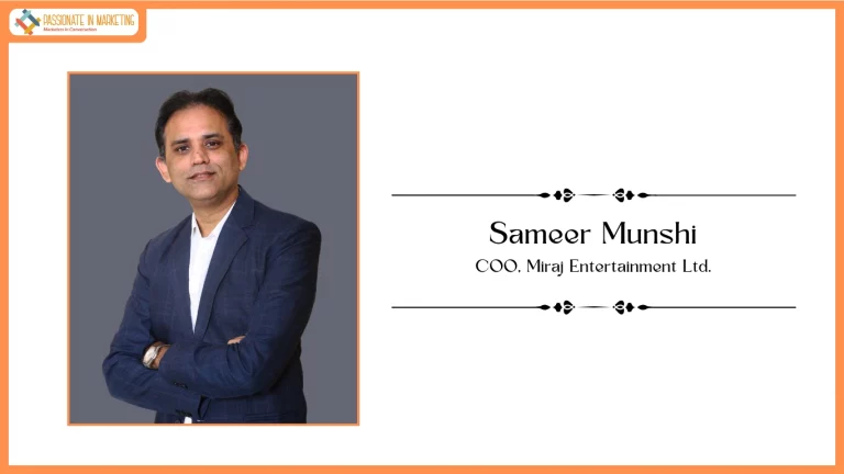 Sameer Munshi Elevated to Chief Operating Officer at Miraj Entertainment Ltd