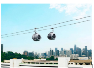 ingapore Cable Car featuring the world’s first chrome-finished spherical SkyOrb