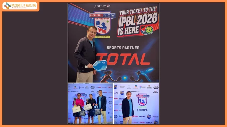 Total Sports & Fitness Partners with Times Network Pickleball Grand Prix as the Exclusive Sports Partner for the Inaugural Mumbai Edition.