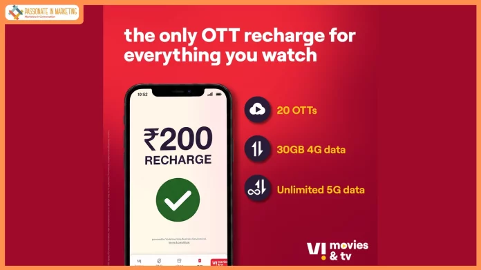 Vi Movies & TV introduces Rs. 200 value pack with access to 20 OTT platforms, 200+ Live TV and 30GB data