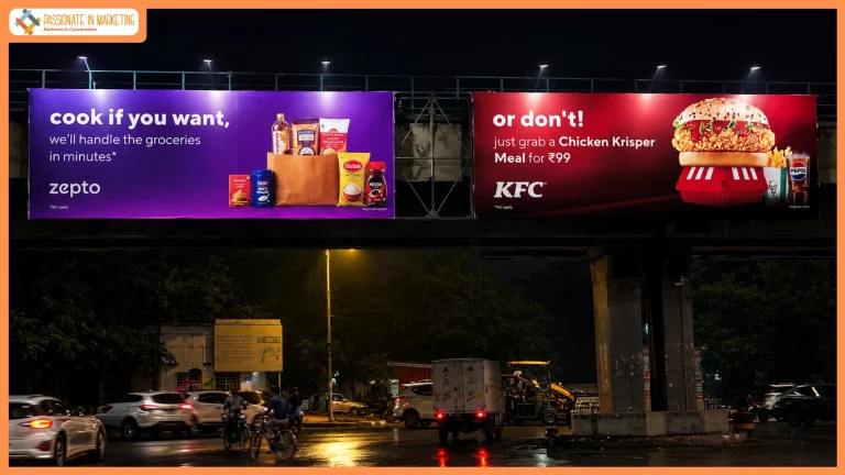 Zepto and KFC Intercept Commuters with Witty "Cook vs. Don't Cook" Billboard Banter