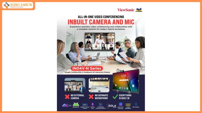 ViewSonic Launches Its First ViewBoard with an Integrated 48MP AI Camera, Redefining Hybrid Collaboration for Meetings and Classrooms