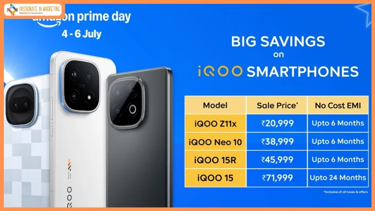 iQOO Announces Exclusive Deals for Amazon Prime Day Sale