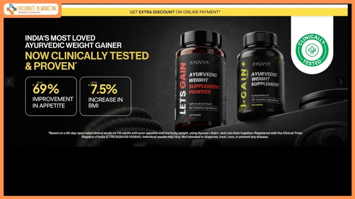 Ayuvya Reports 69% Appetite Improvement in CTRI-Registered Trial on Its i-GAIN+ & Lets Gain Weight Gain Combo