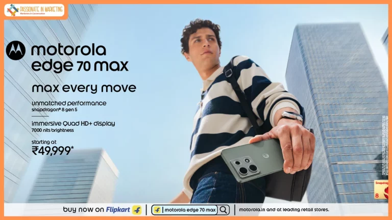 motorola edge 70 max, the Complete Performance Powerhouse featuring Flagship Snapdragon® 8 Gen 5 Processor, the Segment’s Only Quad HD+ (2K) Extreme AMOLED Display, Segment’s Only 25W Qi2.2 Magnetic Wireless Charging with Massive 7100mAh Battery, goes on sale starting at Just ₹49,999*
