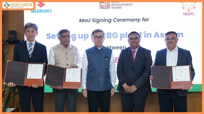 Purabi Dairy, NDDB and Suzuki R&D India sign MoU to establish compressed biogas plant in Assam