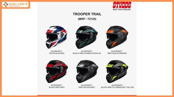STUDDS Accessories Ltd. Launches the Trooper Trail Helmet in India