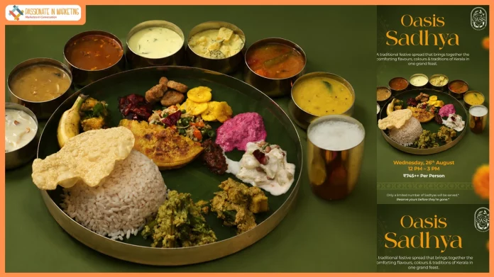 A Taste of Home: Oasis Brewery Welcomes Onam with a Traditional Kerala Feast