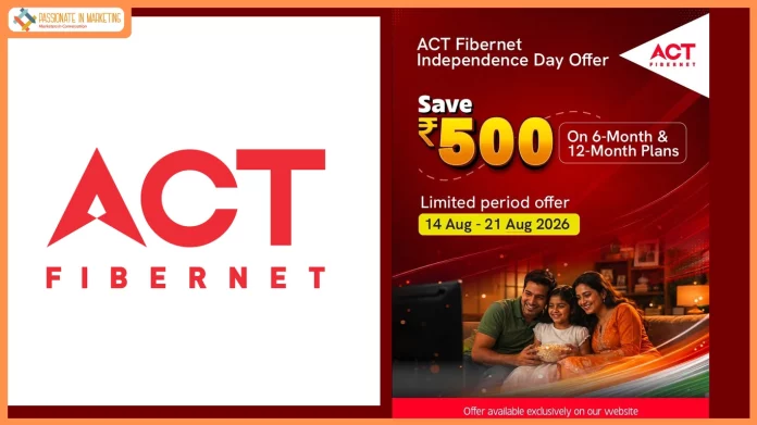 ACT Fibernet Independence Day Offer: Save ₹500 on 6‑Month and 12‑Month Plan