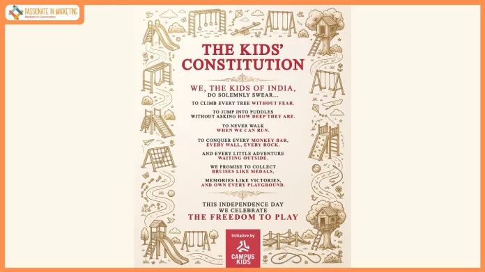 Campus Shoes Announces 'The Kids' Constitution' This Independence Day, Reimagining Freedom Through the Right to PlayCampus Shoes Announces 'The Kids' Constitution' This Independence Day, Reimagining Freedom Through the Right to Play
