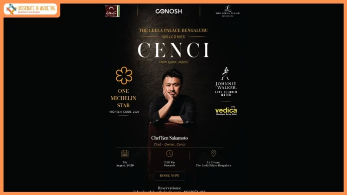 Cenci from Kyoto Makes Its India Debut at Le Cirque Signature, The Leela Palace Bengaluru