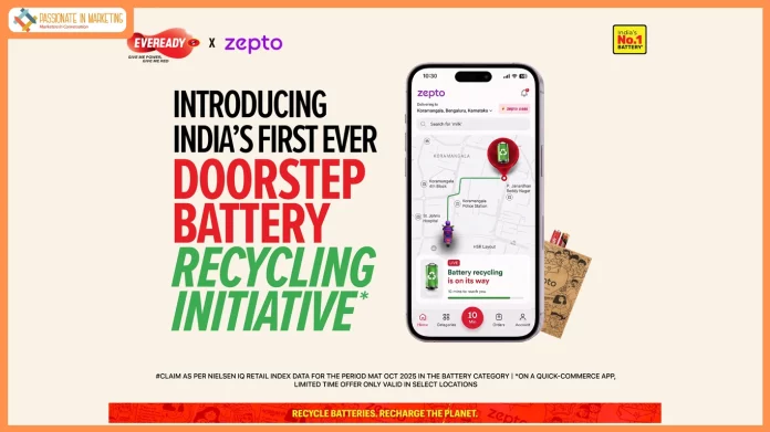 Eveready and Zepto Launch India’s First Quick-Commerce Battery Recycling Initiative