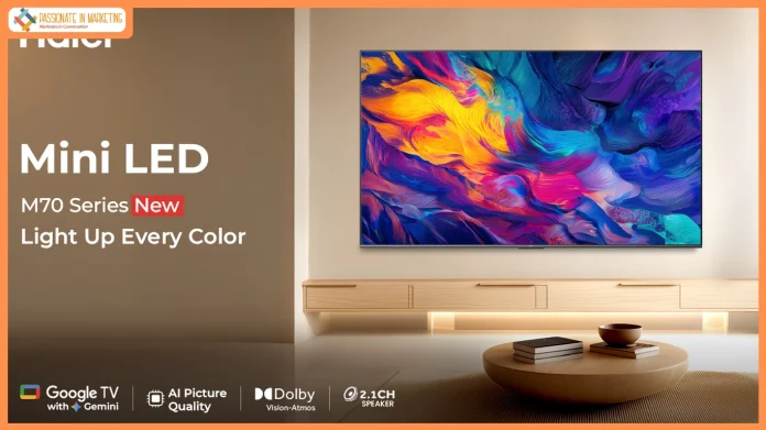 Haier India Introduces Mini LED M70 Series with Ultra-Vivid Picture Quality and Theatre-Like Sound Performance