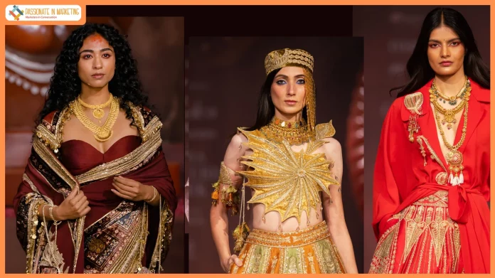 Indriya, Aditya Birla Jewellery, curates exclusive gold, heirloom-inspired and temple craftsmanship for House of Masaba's bridal showcase at India Couture Week