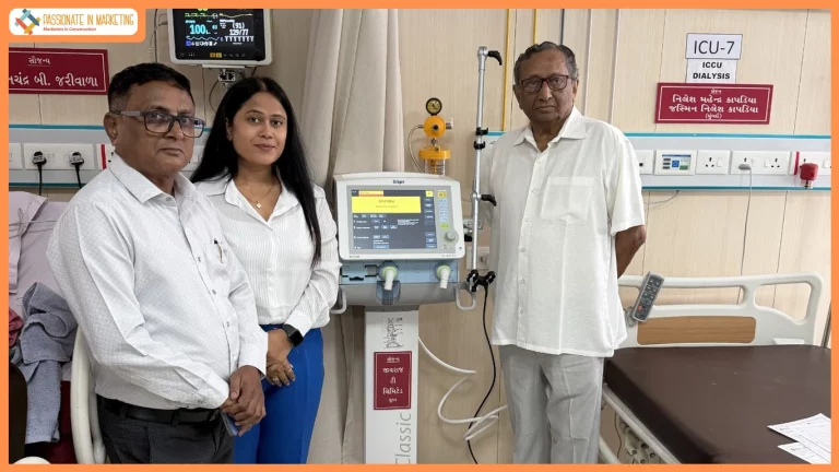 Jivraj9 Tea Group Donates Ventilator Worth ₹12 Lakh at New Sheth P. T. Multispeciality Hospital