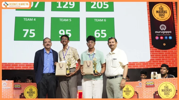 Madras Quiz for Schools attracts 88 teams; Madras Quiz (Open) brings together 78 teams