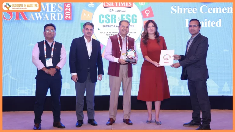 Shree Cement recognized for its contribution to rural & infrastructure development