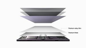 Flex Titanium technology makes the display thinner and more durable while reducing crease visibility