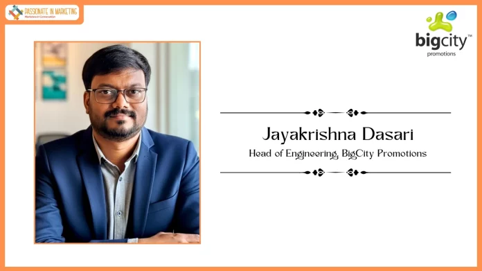 BigCity Promotions Strengthens Technology Leadership by Appointing Jayakrishna Dasari as its Head of Engineering
