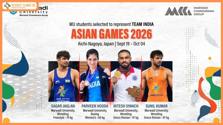 Marwadi University Athletes to Represent India at Asian Games 2026 in Japan