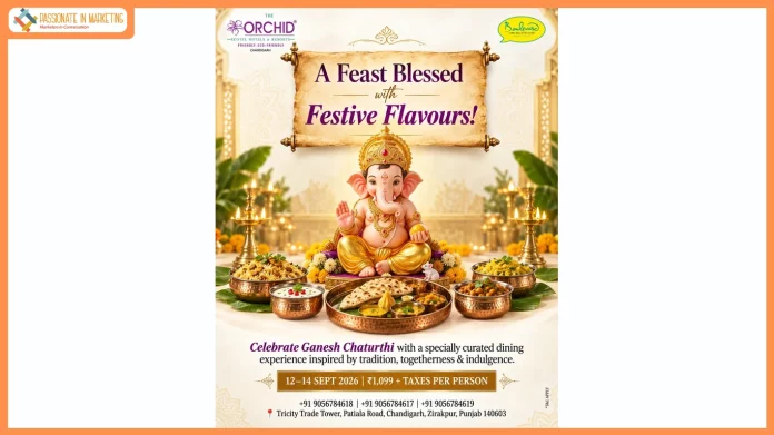 Celebrate Ganpati Bappa with a Festive Culinary Experience at The Orchid Chandigarh