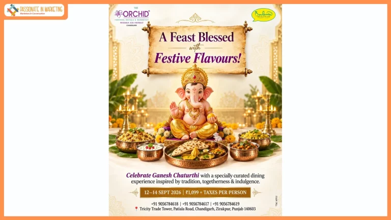 Celebrate Ganpati Bappa with a Festive Culinary Experience at The Orchid Chandigarh