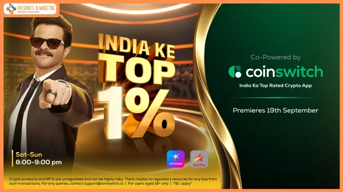 CoinSwitch Co-powers ‘India Ke Top 1%’ Hosted by Anil Kapoor