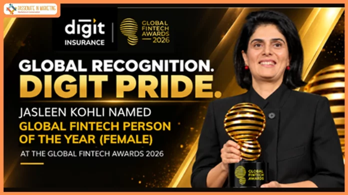 Digit Insurance’s MD & CEO Jasleen Kohli named Global Fintech Person of the Year – Female at the Global Fintech Awards 2026
