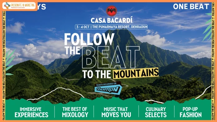 Follow the beat to the mountains with CASA BACARDÍ, tickets live on thumpN